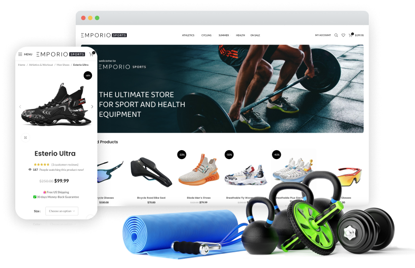 Emporio Sports - Project made by Austin Texas Web Design Agency DREAMSOFT DIGITAL